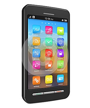 Touchscreen smartphone