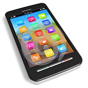 Touchscreen smartphone