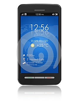 Touchscreen smartphone