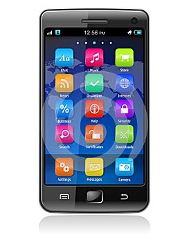 Touchscreen smartphone