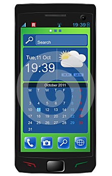 Touchscreen smartphone