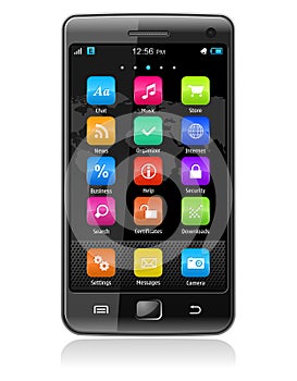 Touchscreen smartphone