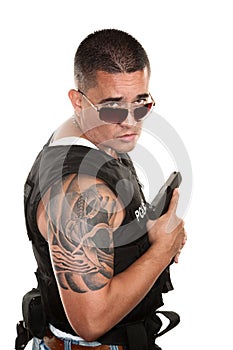 Tough Hispanic Cop