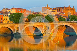 Toulouse in a summer evening