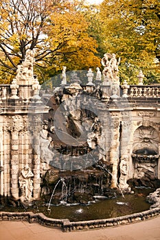 The tountain in Zwinger, Germany