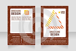 Tour blank brochure design