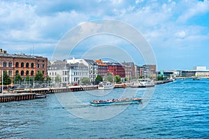 Tour boat in Copenhagen harbor