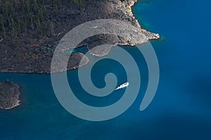 Tour Boat on Crater Lake by Wizard Island