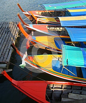 Tour boats in Phang Nga Bay, Thailand