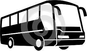 Tour Bus silhouette