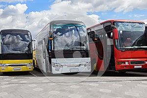 Tour Buses At the Bus Station