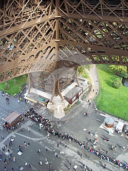 Tour Eiffel Base - Paris, France. photo