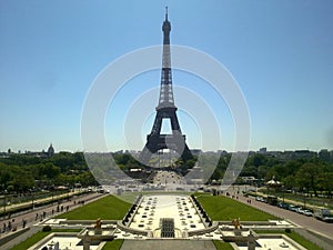 Tour Eiffel, Paris and Trocadero Gardens