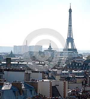 Tour Eiffel from Paris roof - France