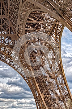 Tour Eiffel paris tower symbol close up detail