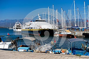 Tour ships docked