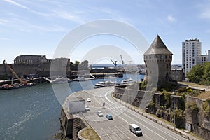 Tour Tanguy and the castle of Brest