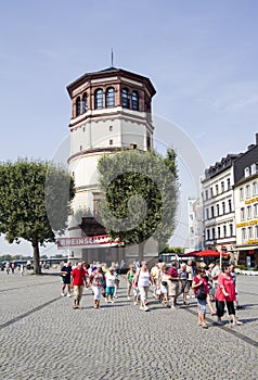 Tourgroup in Dusseldorf, Germany