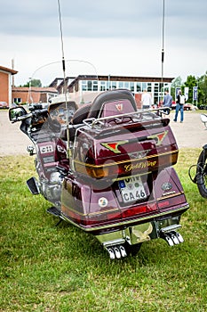 A touring motorcycle Honda Gold Wing GL1500.