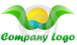 Tourism company green logo