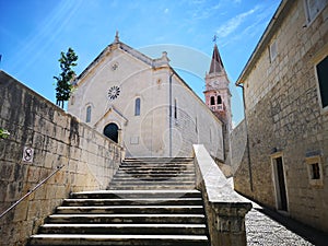 Tourism In Croatia / Brac Island / Church In Postira