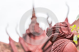 Tourism Khmer style roof architecture in Royal Palace, Phnom Penh, Cambodia, Asia.