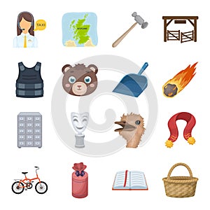 Tourism, restaurants, ecology and other web icon in cartoon style.car, chicken, entertainment icons in set collection.