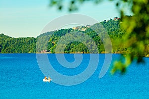 Tourism and travel. Landscape and fjord in Norway.