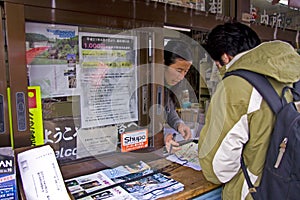 Tourist asking directions