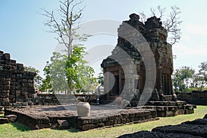 Tourist attraction of Asian,Old stone castle Ku Santarat