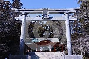 A tourist attraction of a Japanese shrine. Katori-Jingu Shrine.