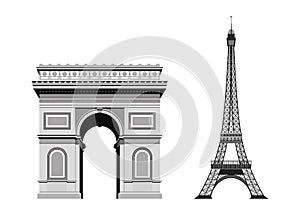 Tourist attraction. Vector