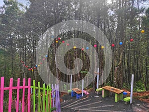 Sky View of Watu Adeg Peak Central Java, Indonesia.