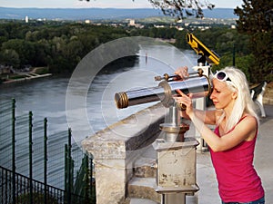 Tourist in Avignon, France