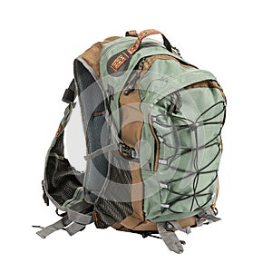 Tourist backpack isolated