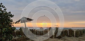 Tourist Beach Sunrise Hut Durban