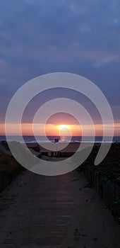 Tourist Beach Sunrise Path Durban Cool Dark