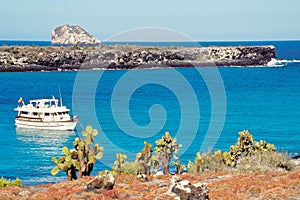 Tourist boat, Galapagos Islands, Ecuador photo