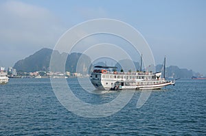 Tourist Boat on Ha Long Bay Vietnam