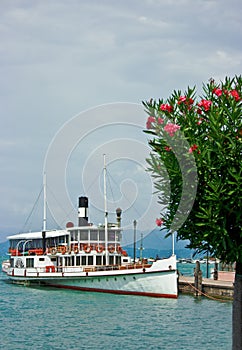 Tourist boat on Lake Garda