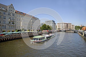 Tourist boat on the Spree