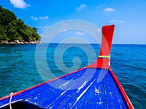 Tourist Boat to snorkeling at Surin Island, Thailand : March 2019
