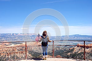 Tourist in Bryce Canyon National Park