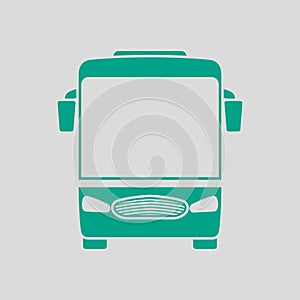 Tourist Bus Icon Front View