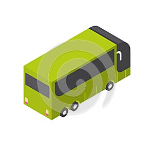 Tourist Bus Icon Isometric Isolated Tourism And Travel Concept