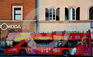 Tourist bus in Italy