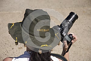 Tourist with camera/Australia