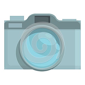 Tourist camera icon cartoon vector. Travel group