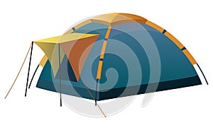 Tourist and camping tent