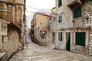 Tourist city by the Adratic sea - Sibenik, Croatia